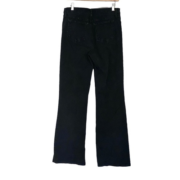 NYDJ Black High Rise Slim Bootcut Stretch Denim Jeans in Legend 10 - Picture 5 of 8